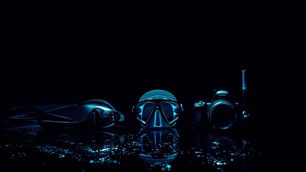 Screenshot from the PADI Night Diver course page showing divers with lights in dark water.
