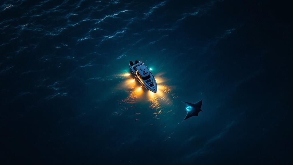 Manta Ray Night Dive - Kona's Offshore 'Campfire' Sites
