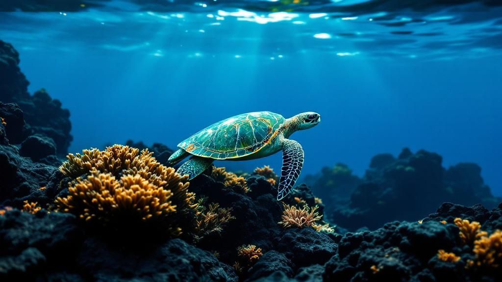 Dive boat on the calm Kona coast of Hawaii