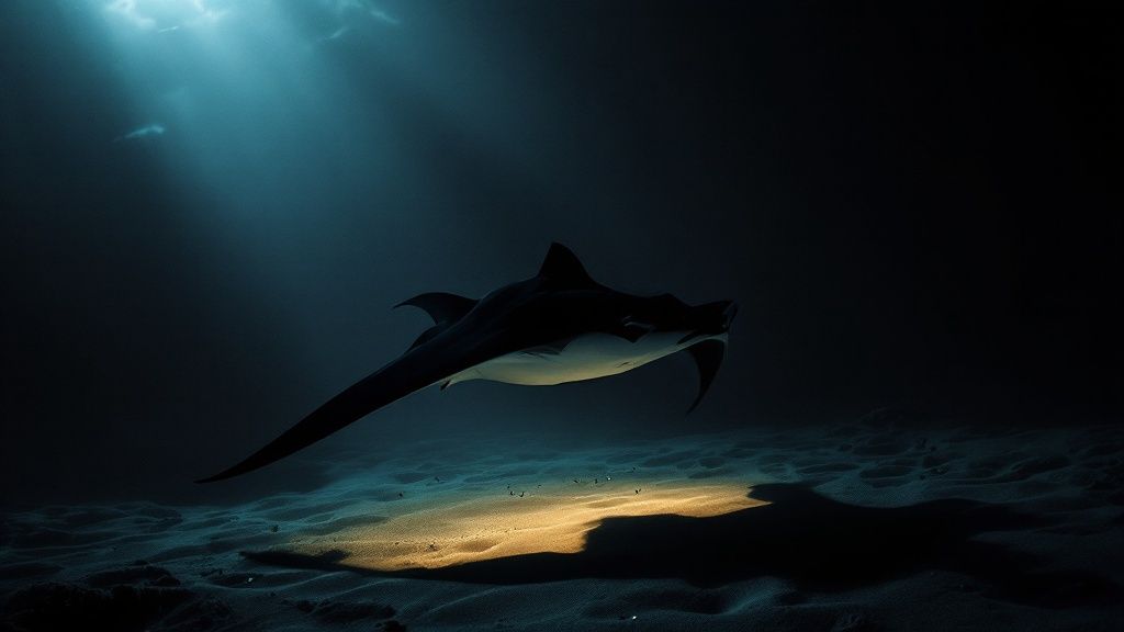 Manta Ray Night Dive at Garden Eel Cove