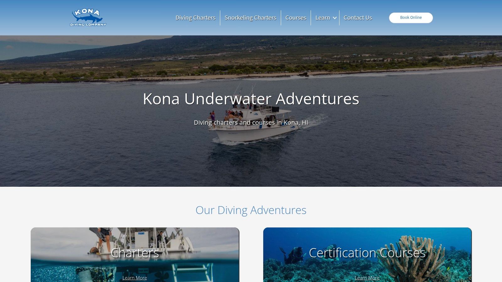 All Diving Adventures (Charters Overview) – Category Page (KDC)