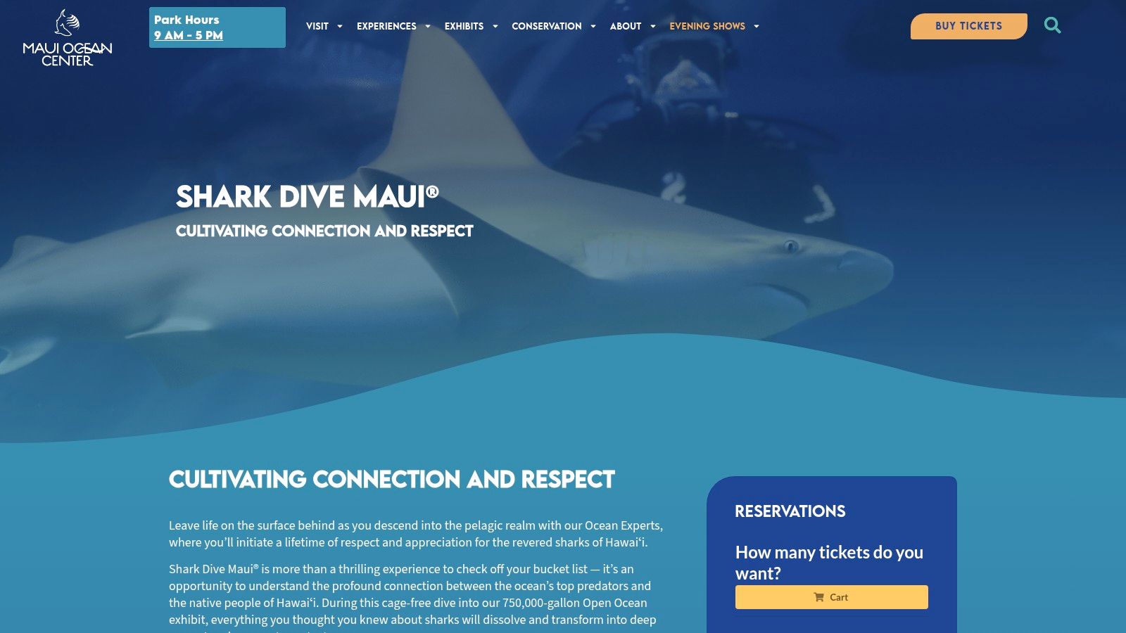 Maui Ocean Center – Shark Dive Maui