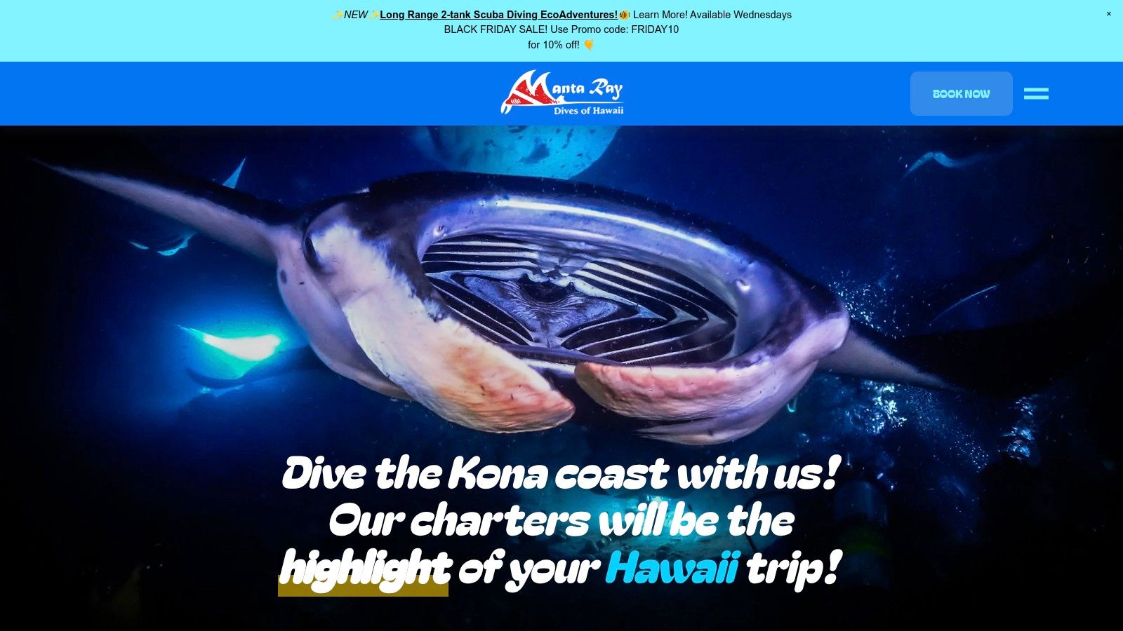 Manta Ray Dives of Hawaii