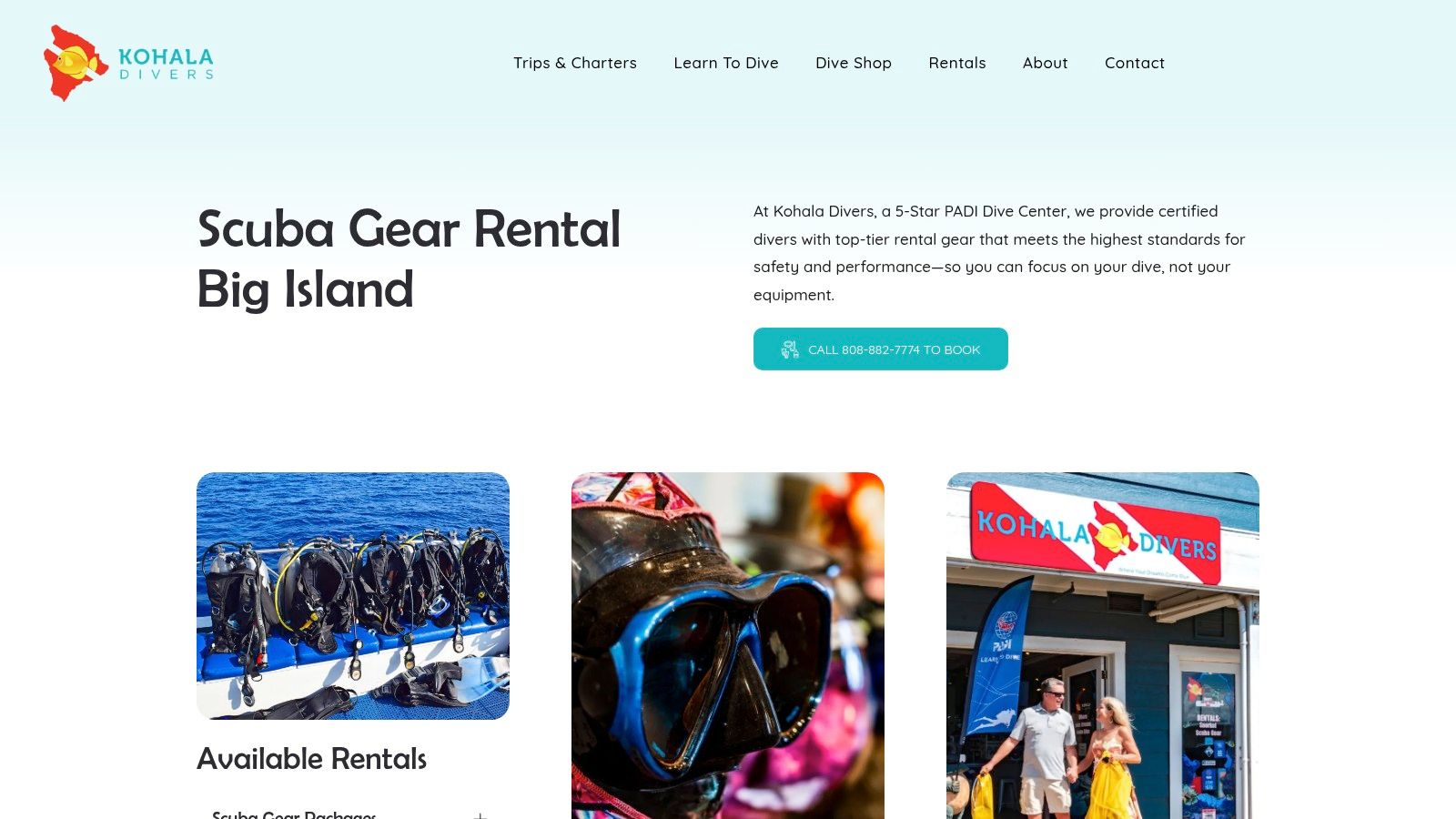 Kohala Divers – Scuba Gear Rentals