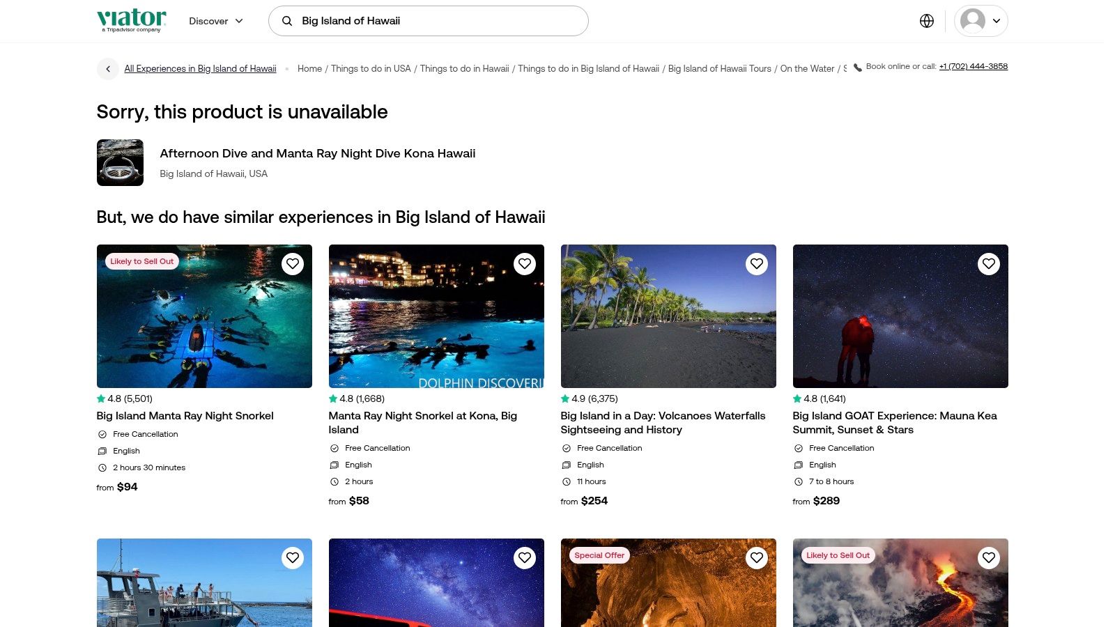 Viator – Afternoon Reef Dive + Manta Night Dive (Combo)