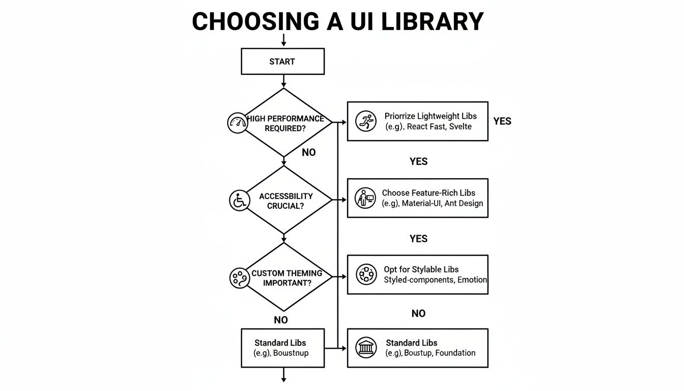 Infographic about react native ui libraries