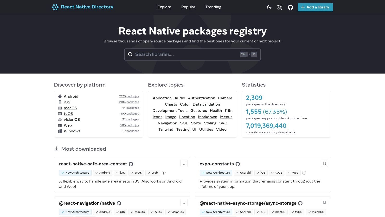 React Native Directory: The Community-Maintained Compass