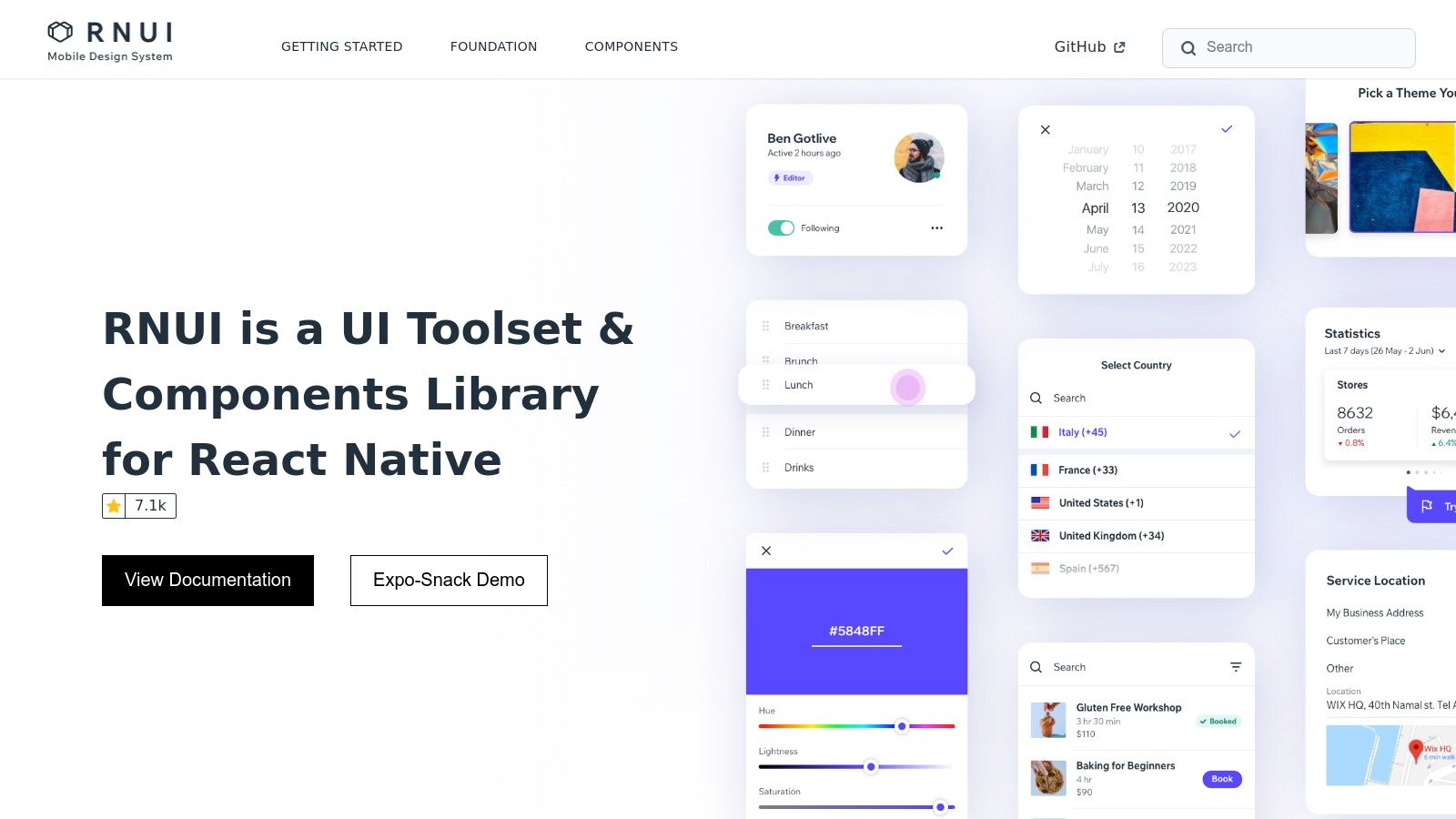 Wix React Native UI Lib