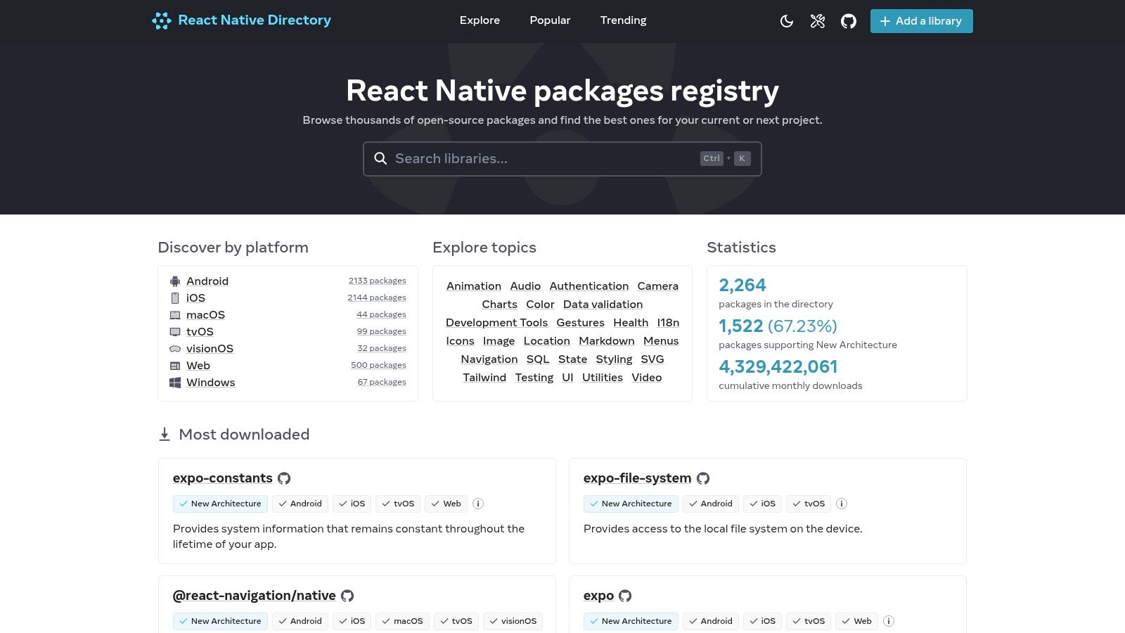 React Native Directory