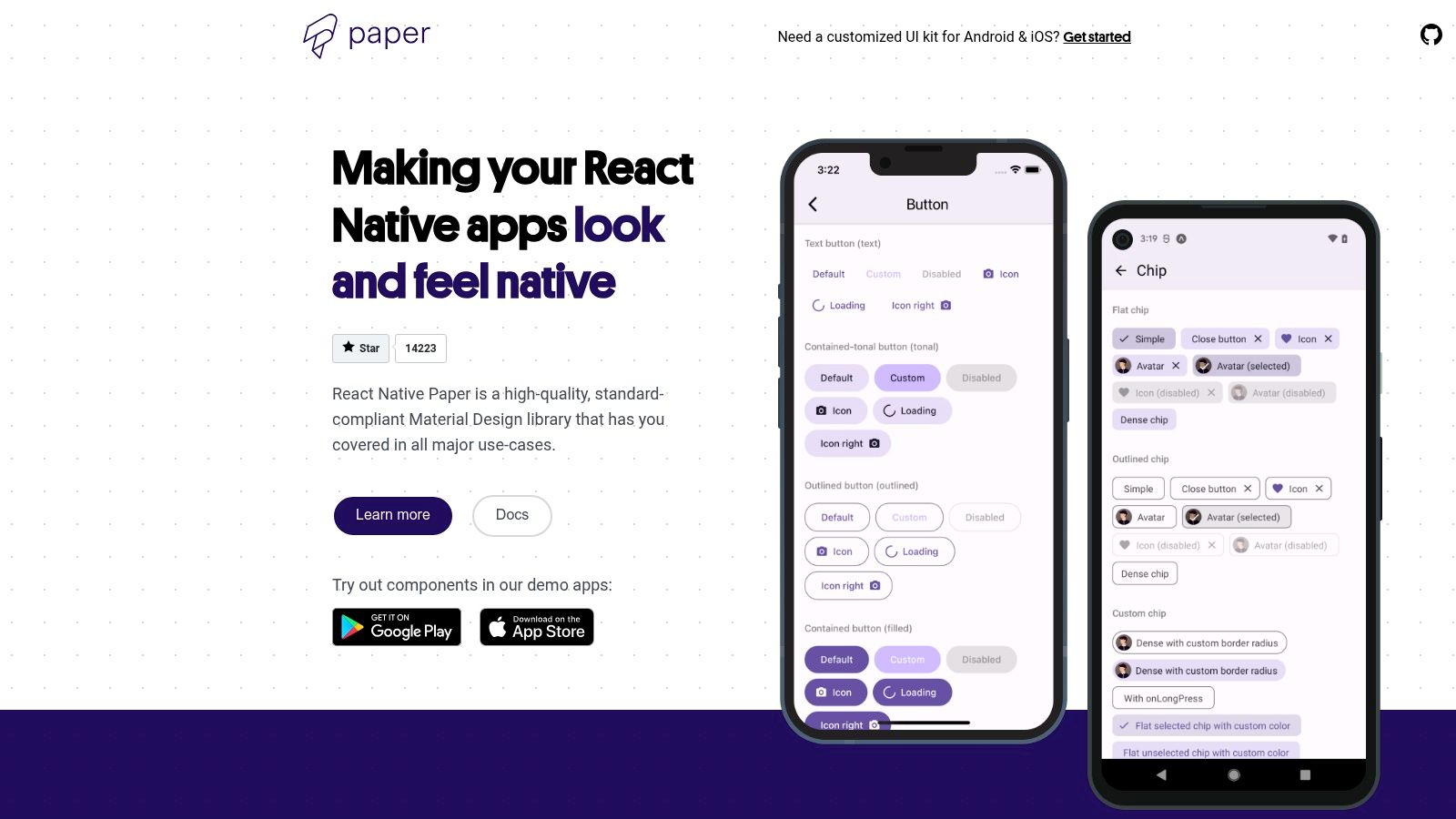 React Native Paper (Callstack)