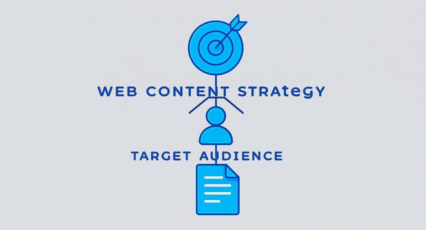 Infographic about content strategy for web