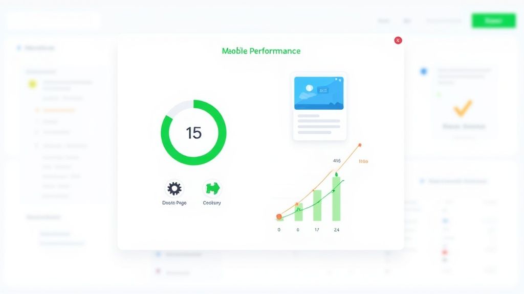 Website Design for Lead Generation to Convert Visitors 4 A person working on a laptop with charts and graphs on the screen, representing website SEO and performance optimisation.