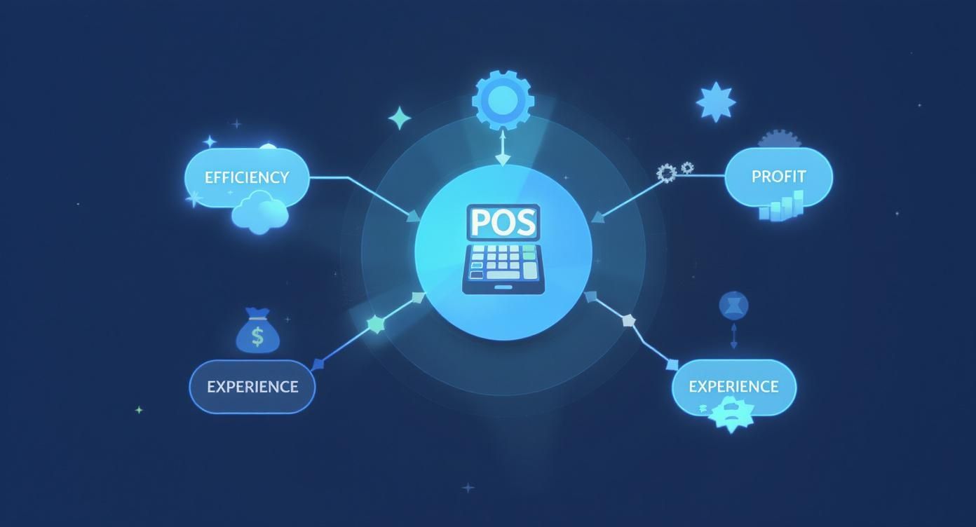 Infographic about benefits of pos systems