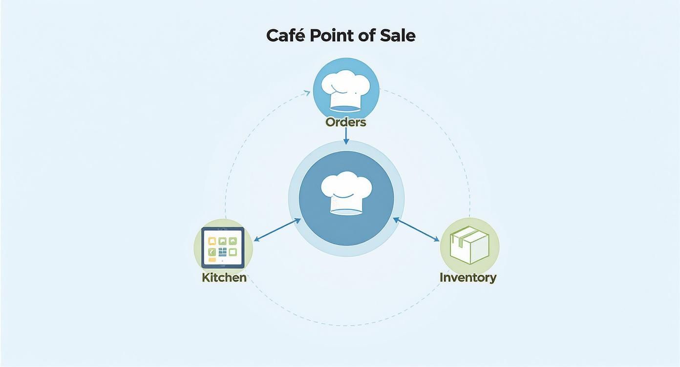 Infographic about cafe point of sale system