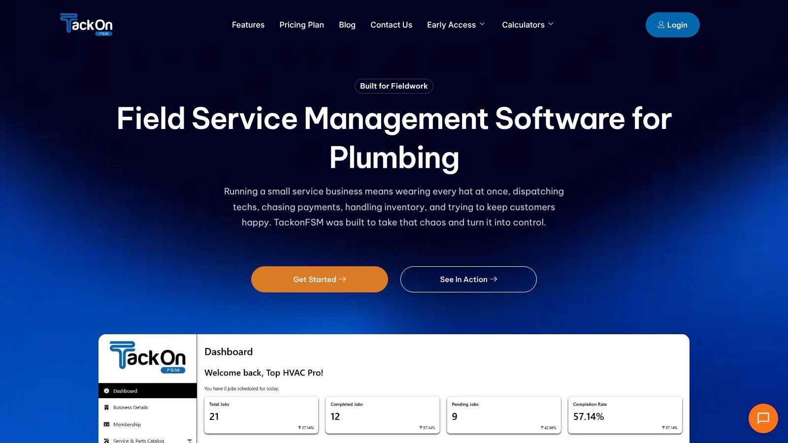 TackonFSM dispatch and scheduling board for apps like jobber