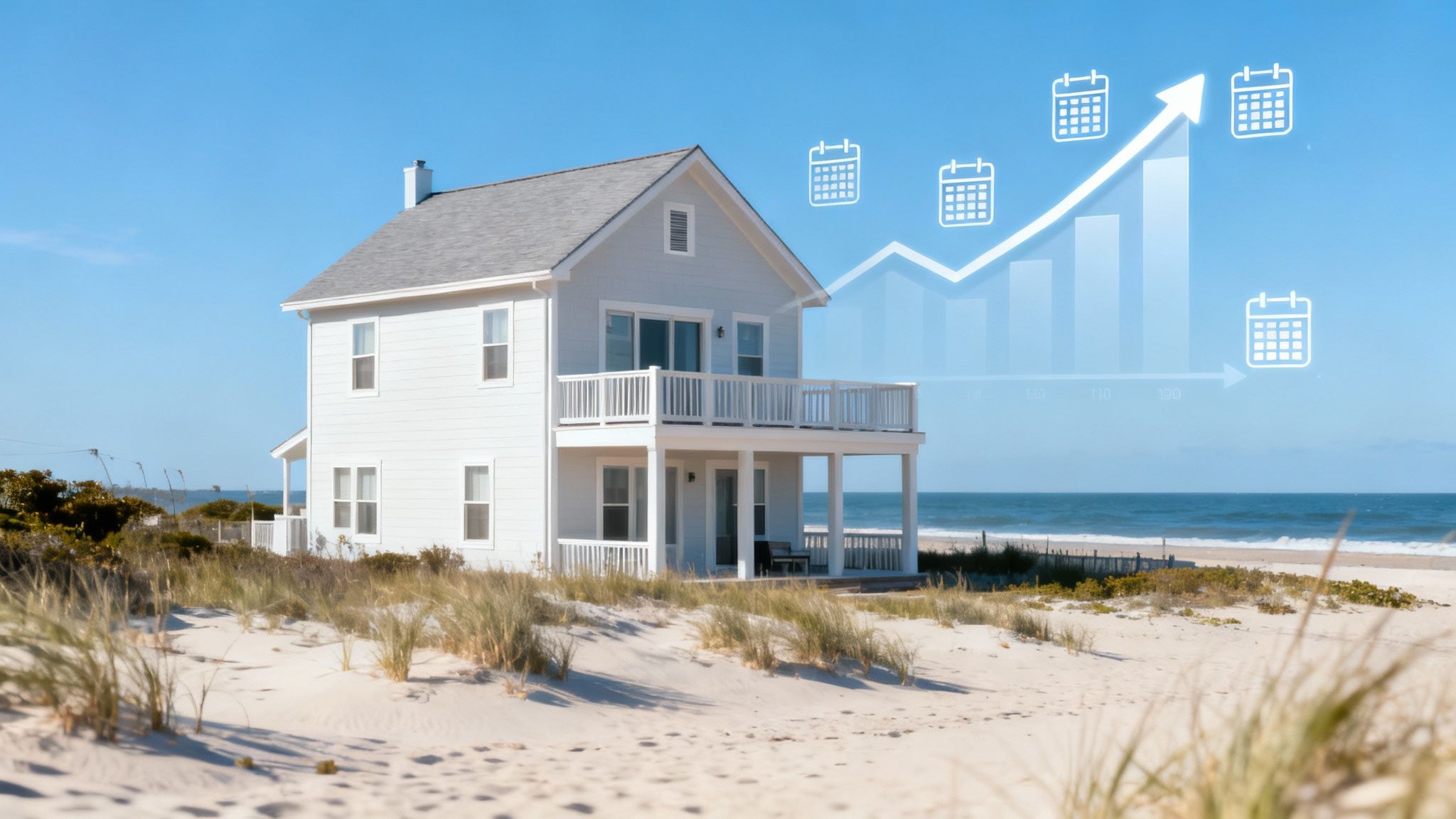 A stylish San Diego property's exterior with a pool, showcasing its high-earning potential.