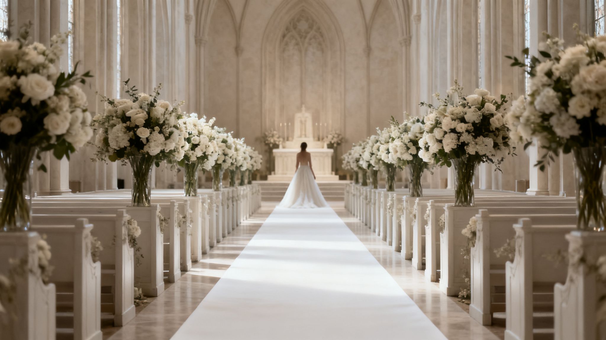 A sophisticated bride and groom share a moment at their elegant, black-tie wedding reception.