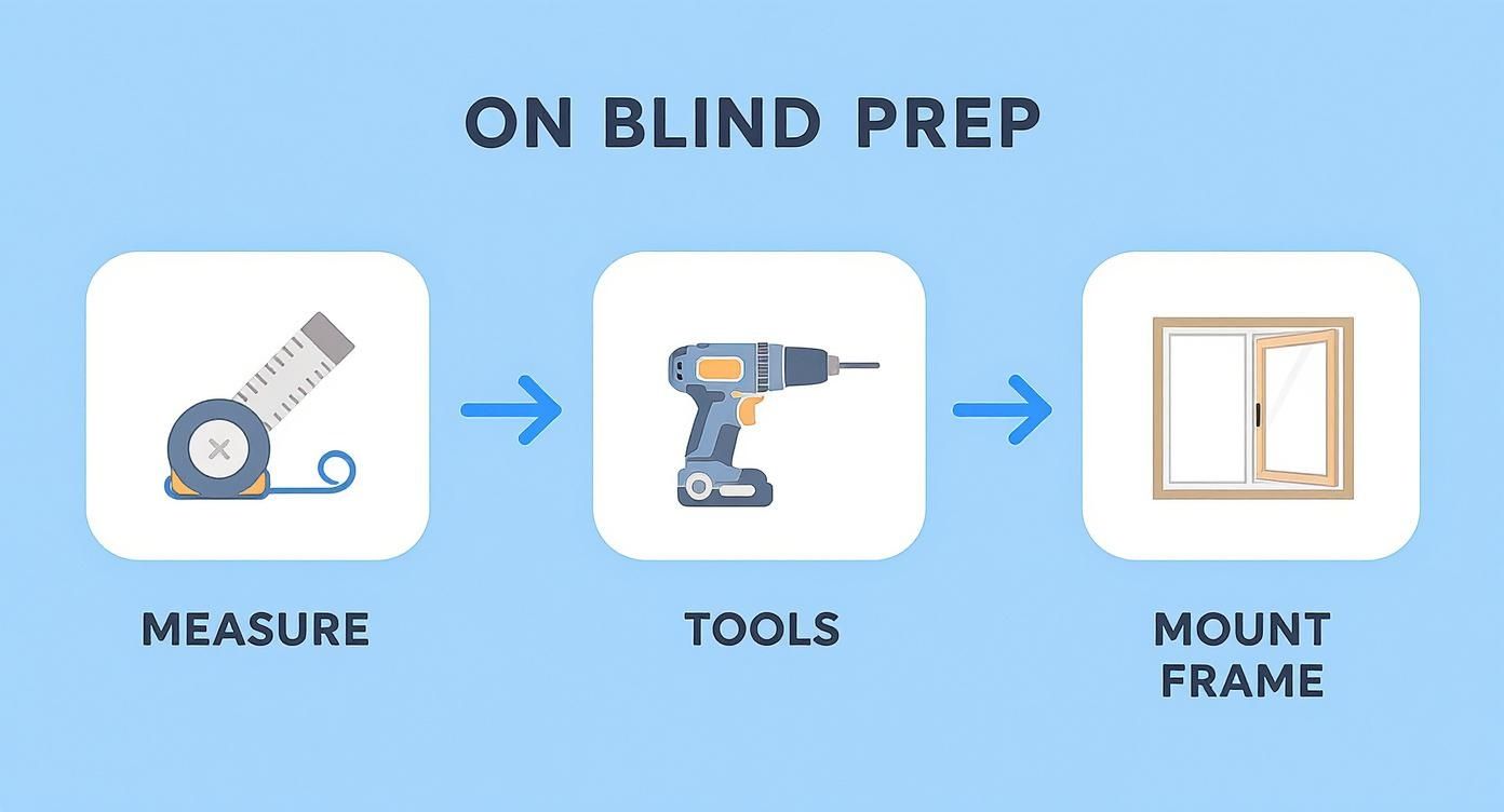 Infographic about installation vertical blinds
