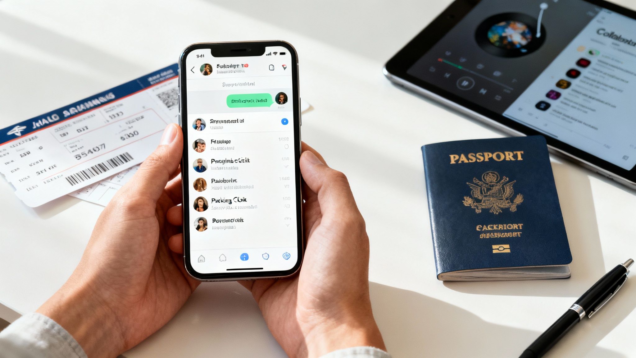 Friends toasting with drinks by a sunny, stylish pool in Palm Springs.