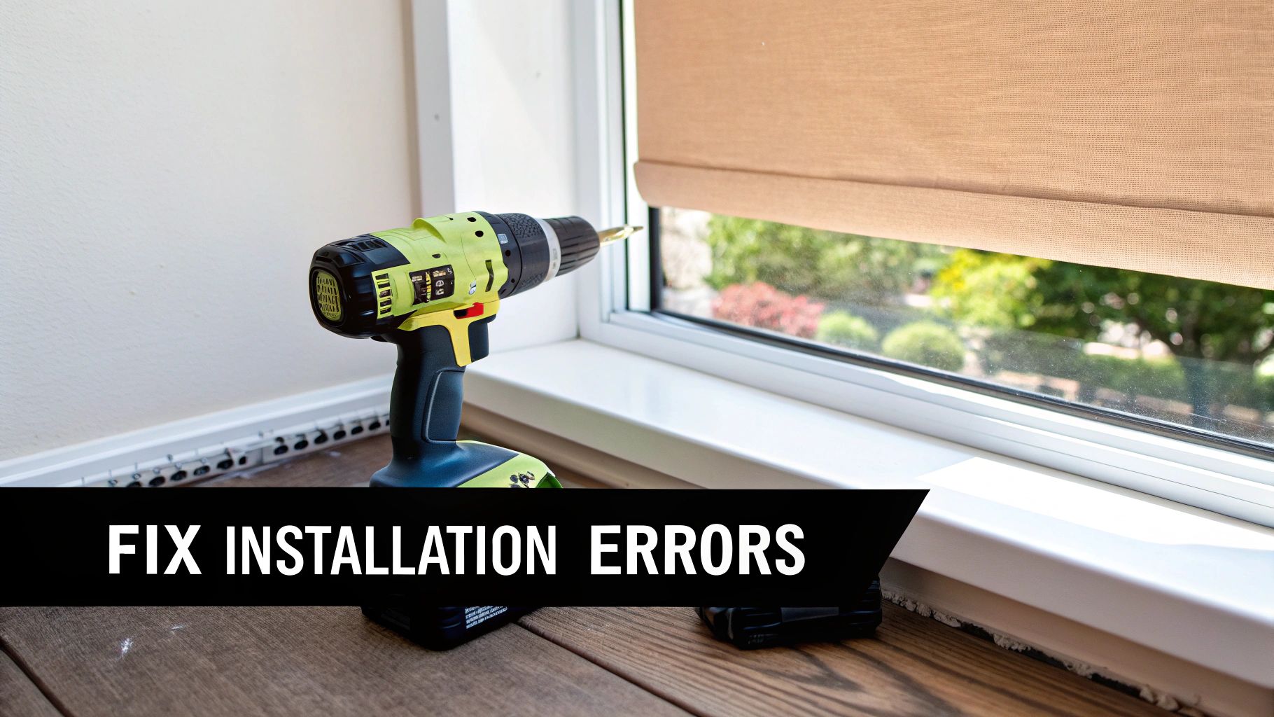 A person carefully installing a cellular shade, showing attention to detail.