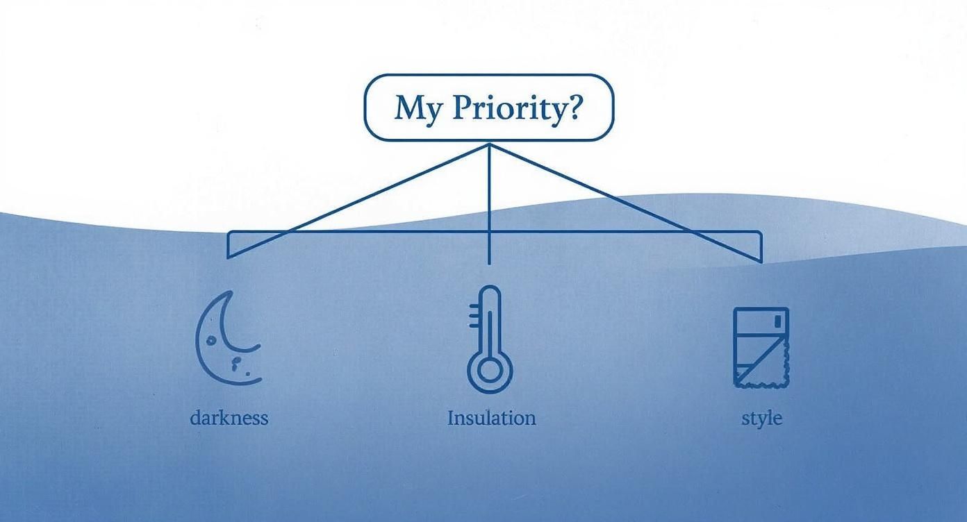 Infographic about best blinds for bedrooms