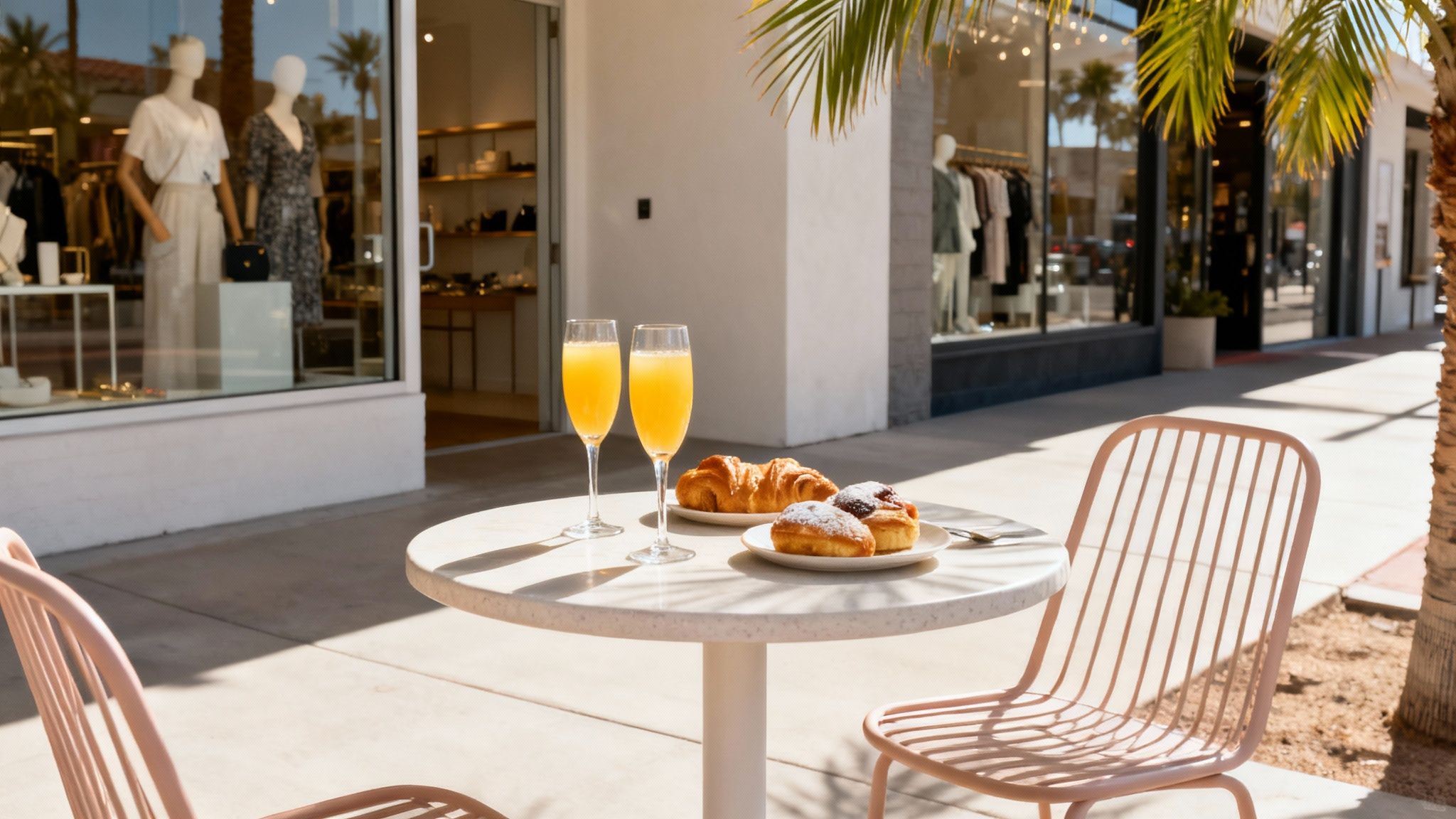 A vibrant poolside scene at The Muse Hotel Palm Springs, perfect for a weekend group activity.