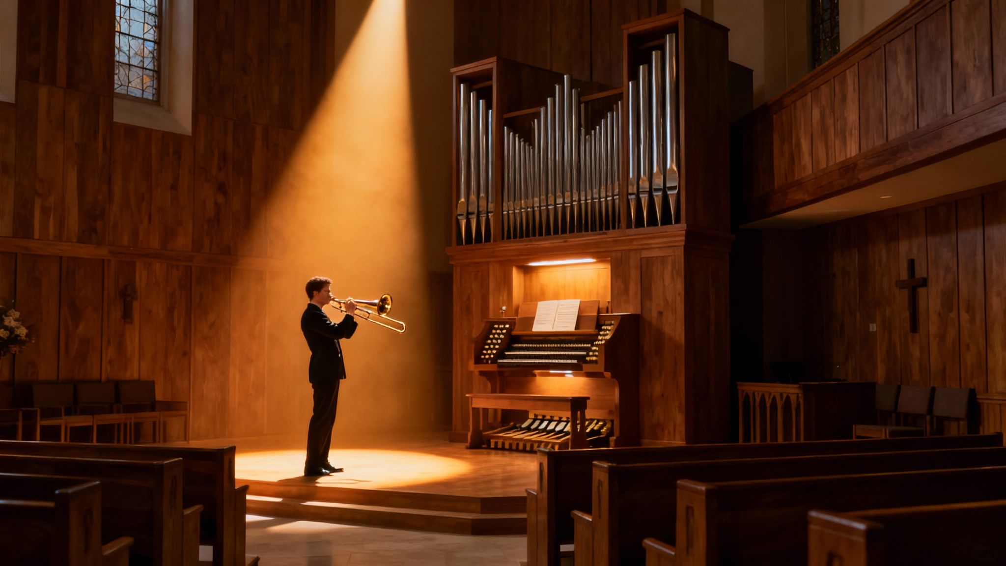 Jeremiah Clarke - 'Trumpet Voluntary' with Baroque Trumpet and Organ