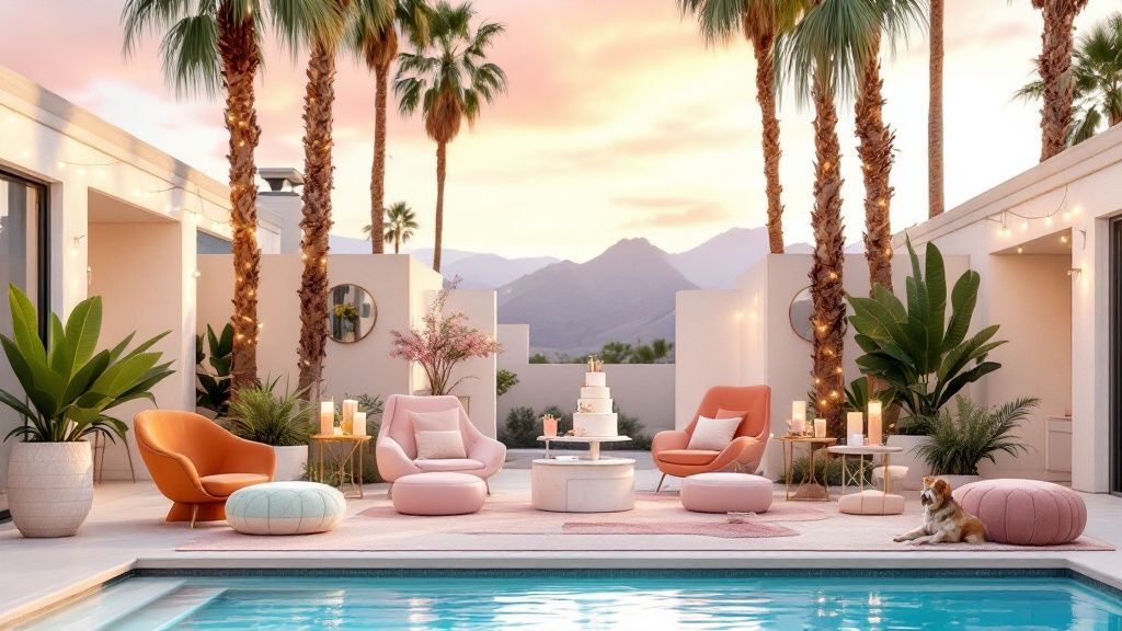 9 Stylish Outdoor Birthday Party Ideas for a Palm Springs Getaway