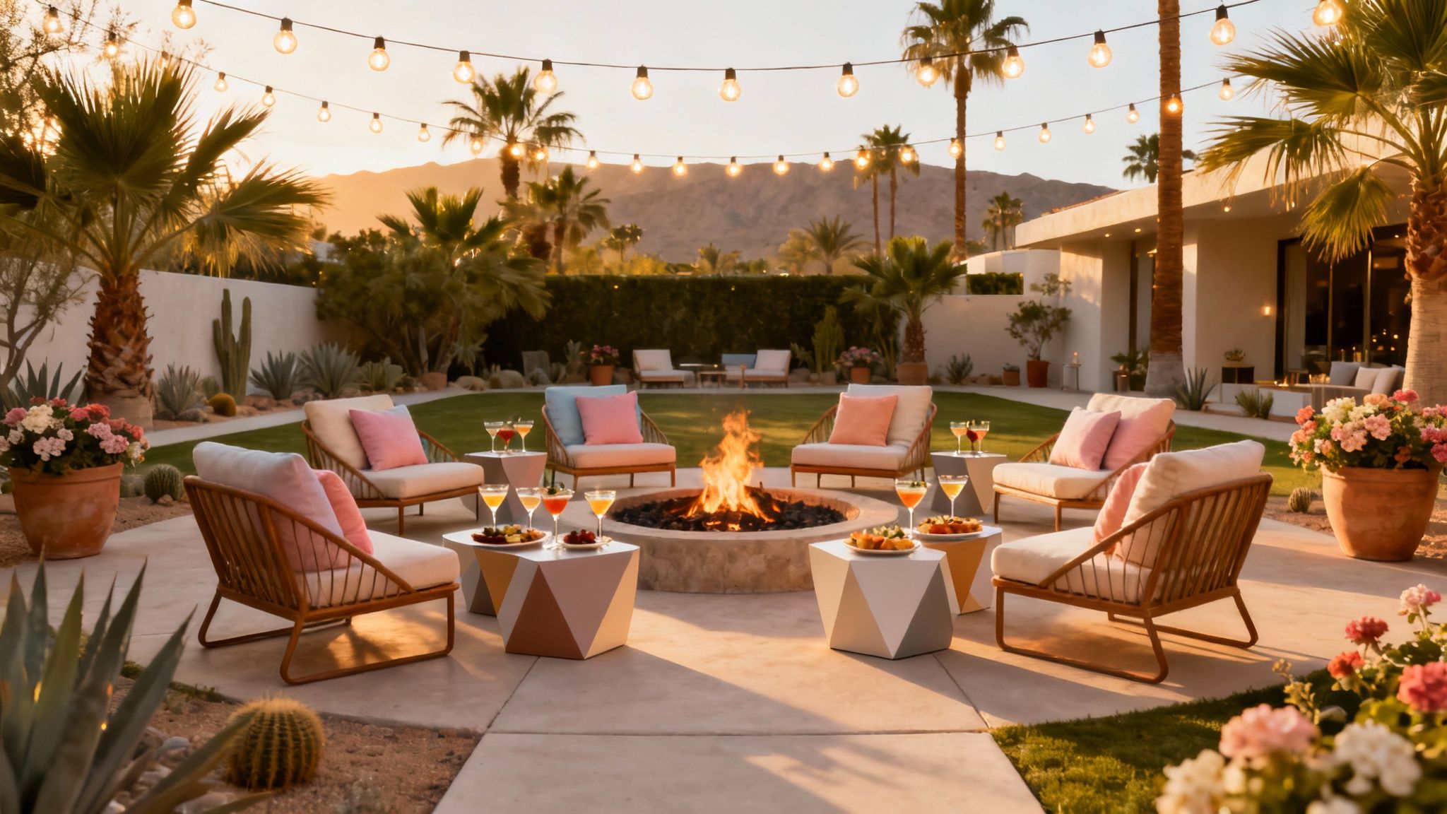 12 Unforgettable Outdoor Entertaining Ideas for a Stylish Palm Springs Getaway