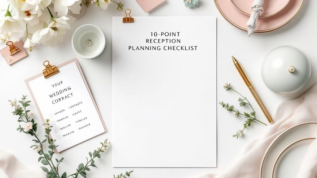10-Point Wedding Reception Planning Checklist for a Flawless Celebration