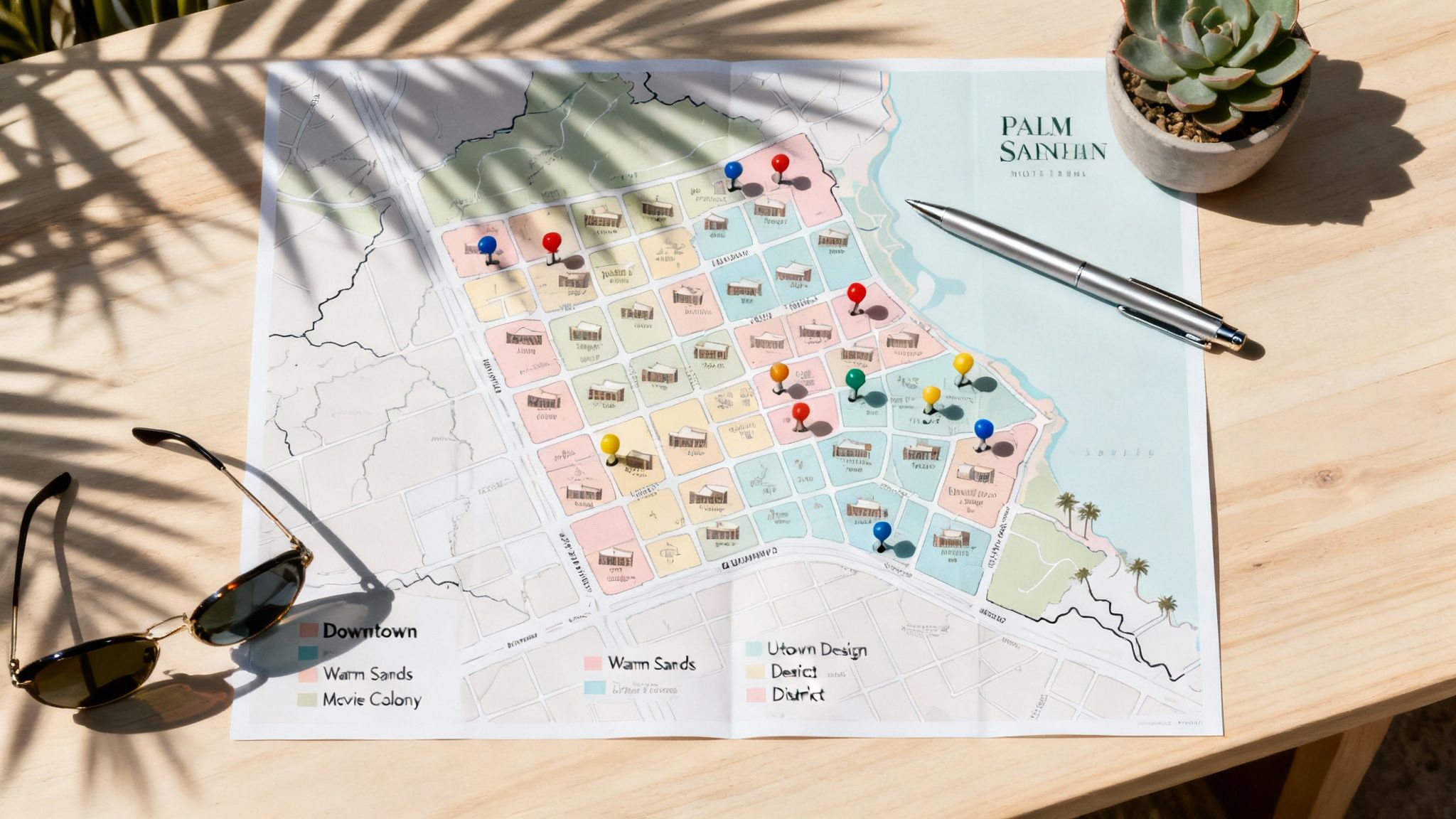 Your Guide to the Best Palm Springs Hotel Map