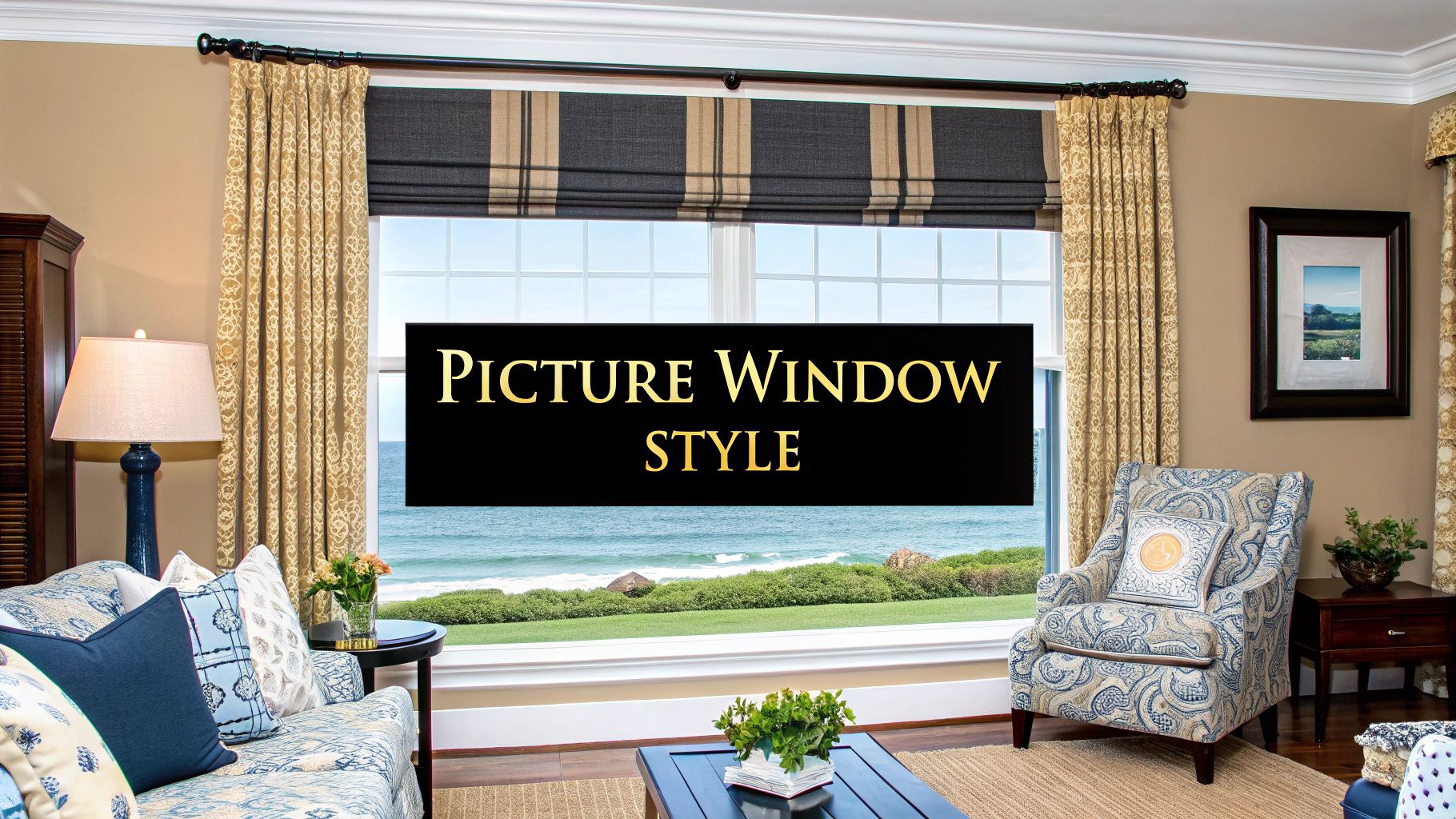 Top Window Treatments for a Picture Window in Delmarva Homes
