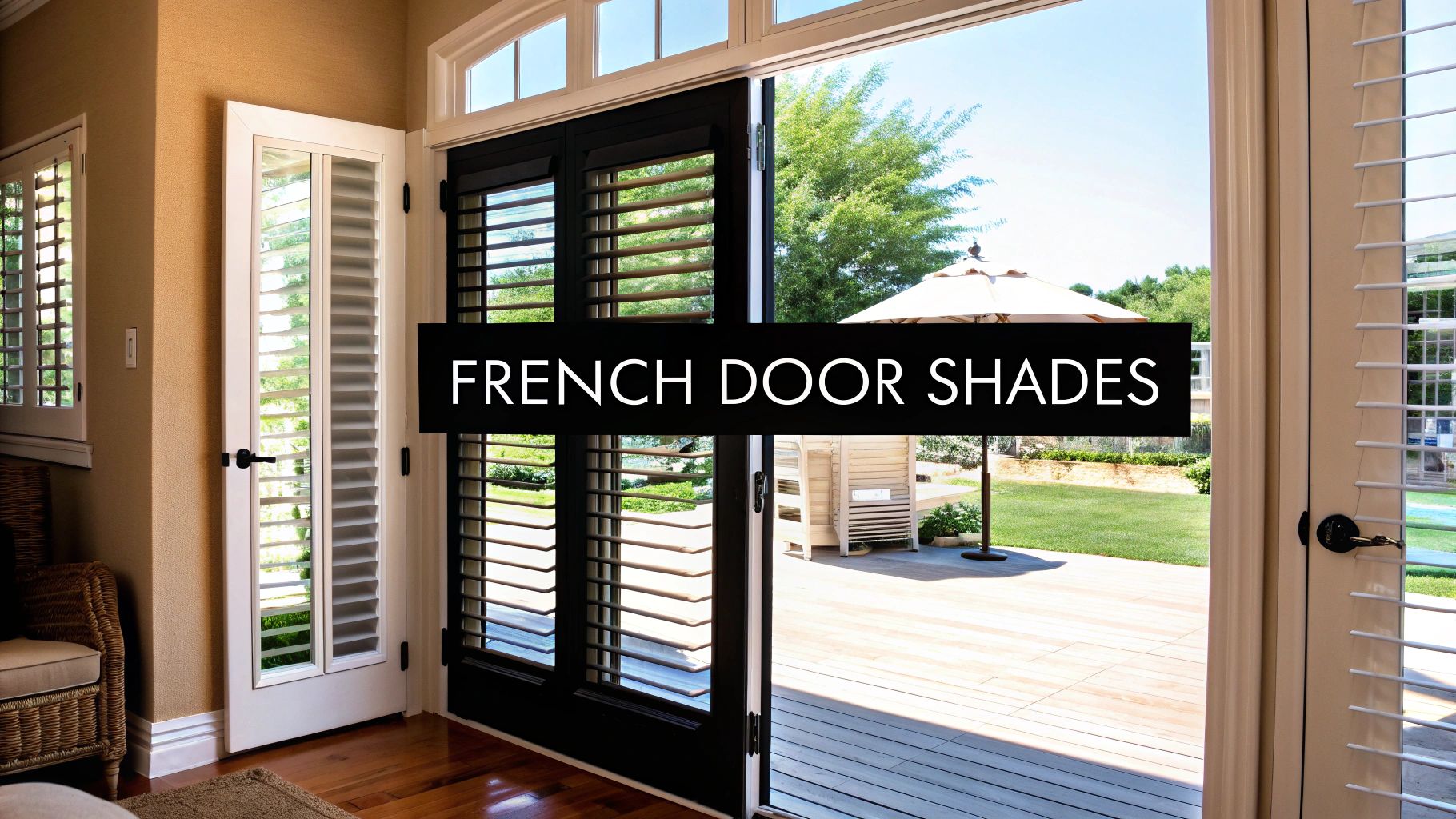 Best Window Coverings for French Doors in Delmarva Homes