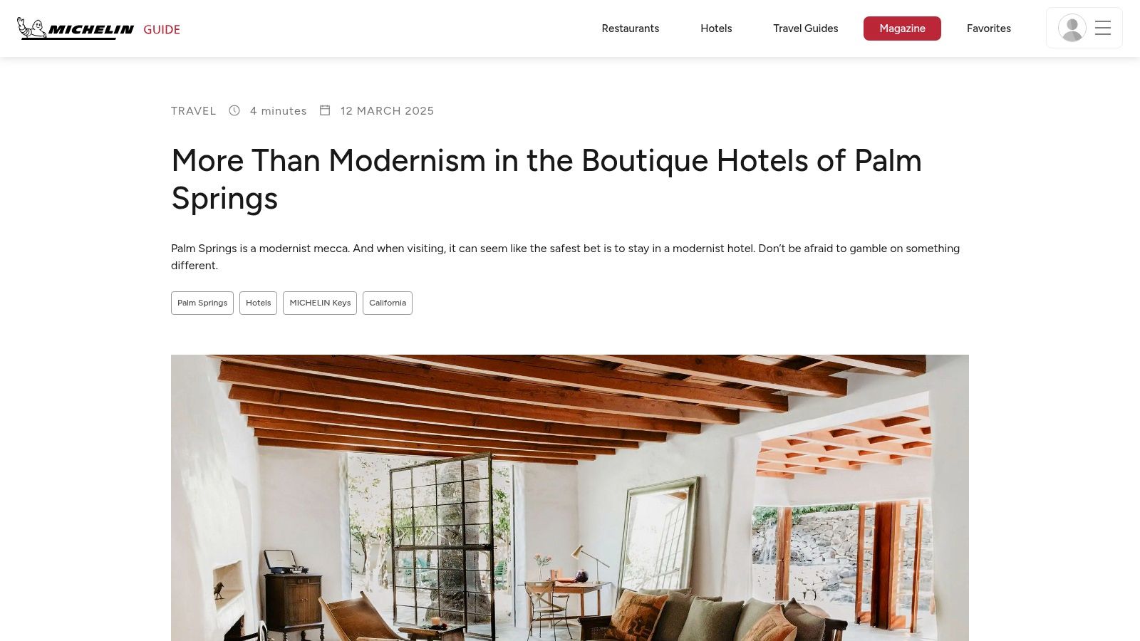 MICHELIN Guide Hotels (Tablet)