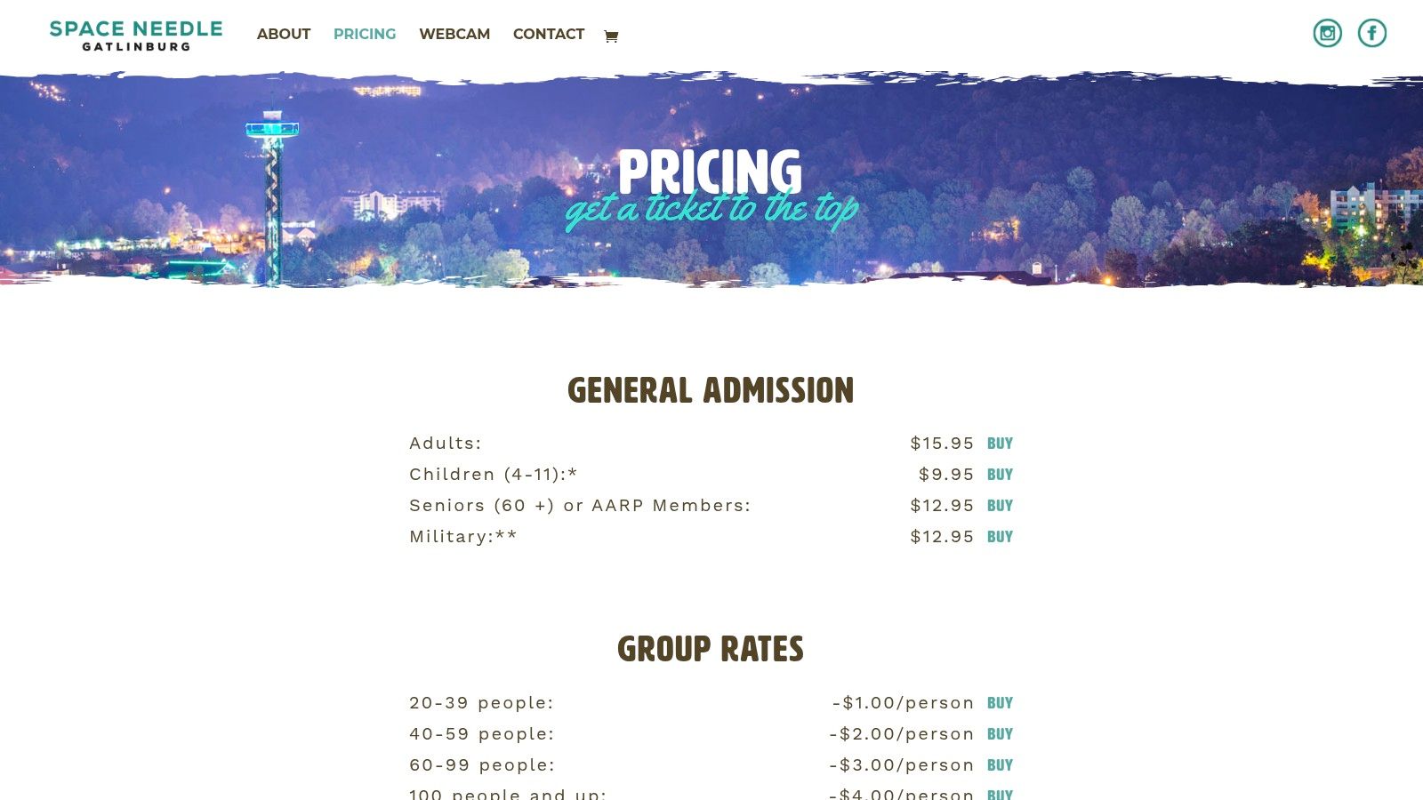 Gatlinburg Space Needle &ndash; Observation deck tickets and value bundles