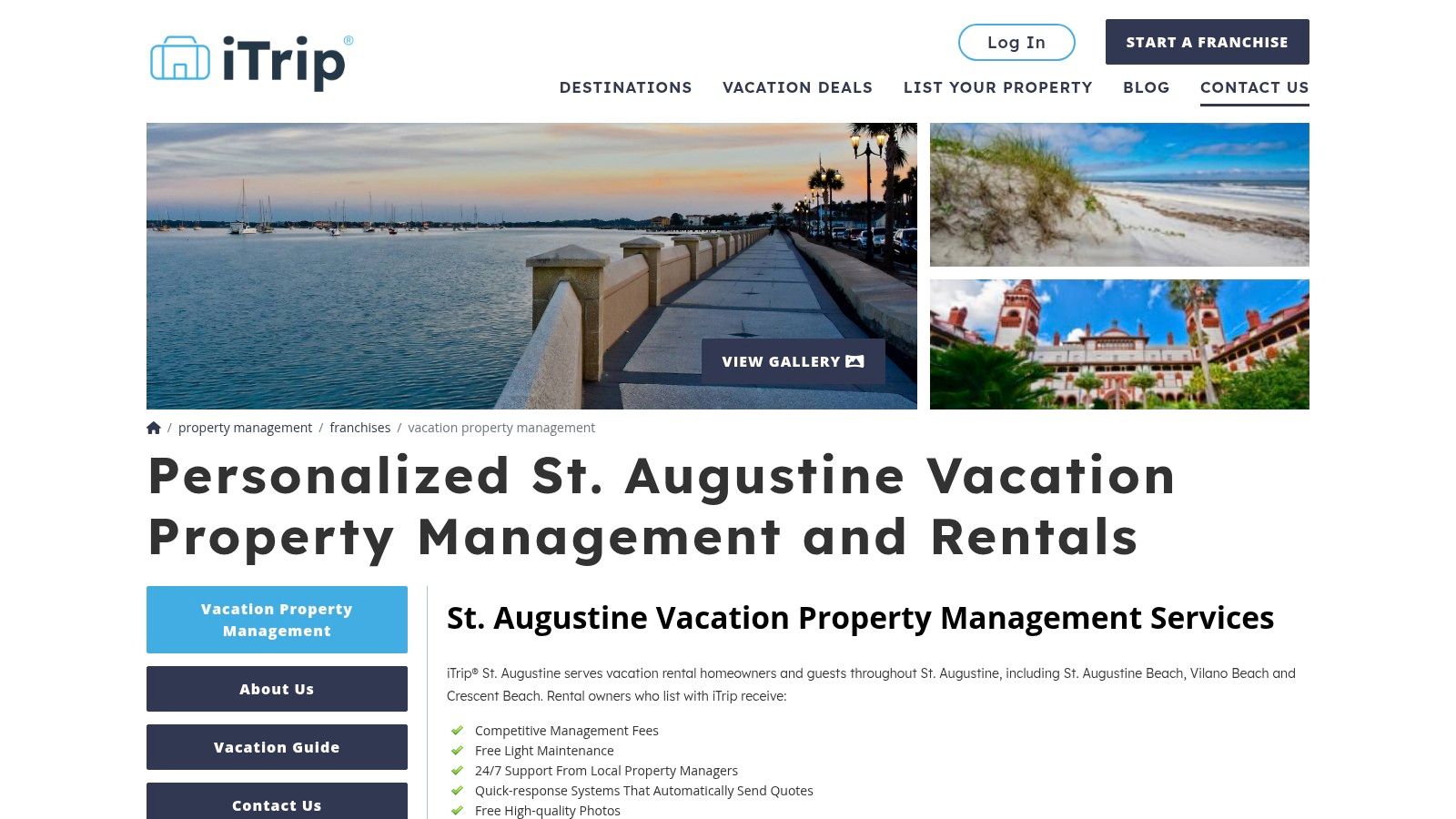 iTrip Vacations — St. Augustine