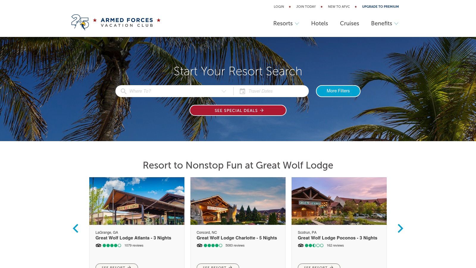 Armed Forces Vacation Club (AFVC)
