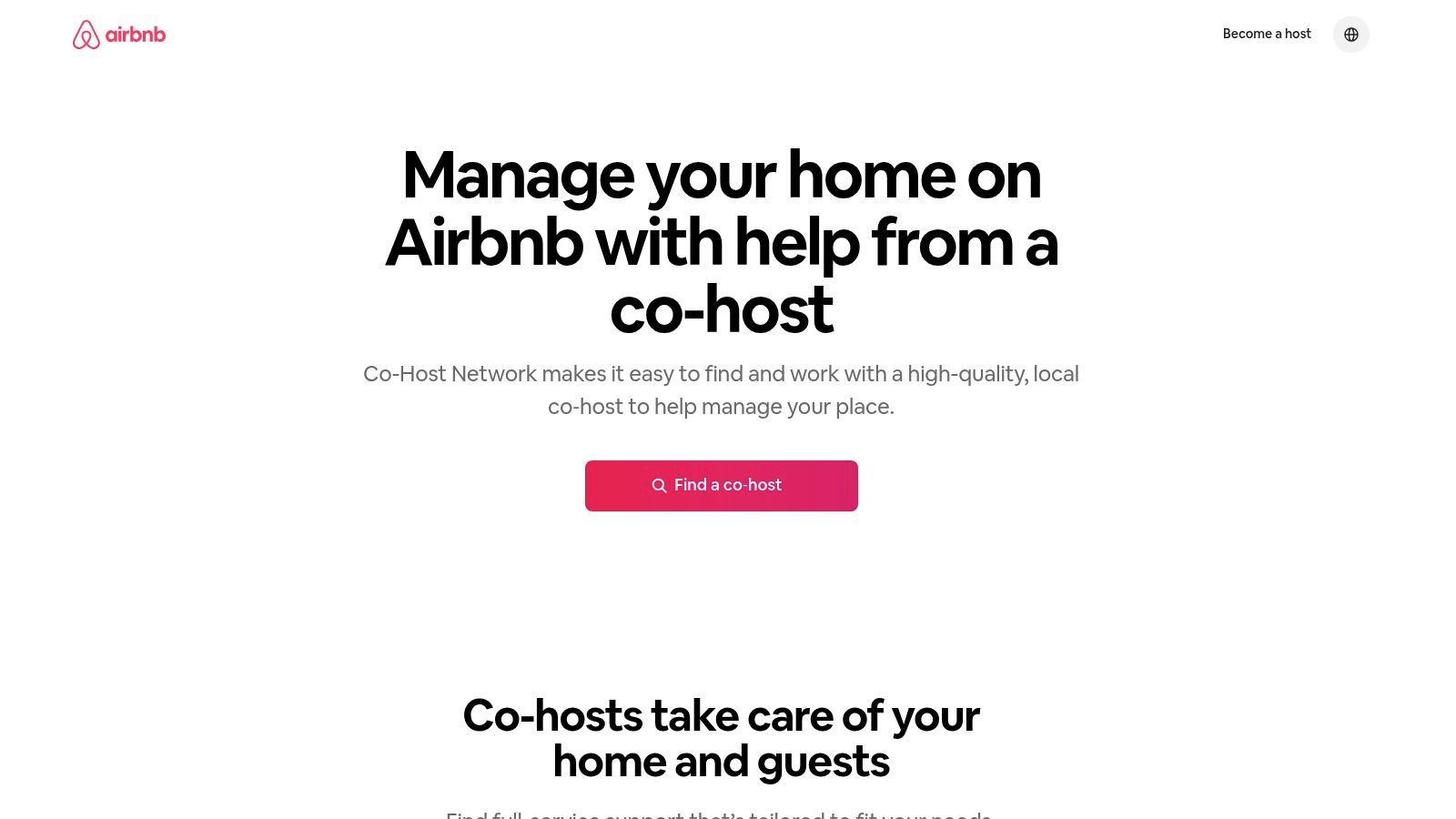 Airbnb Co‑Host Network (official marketplace)