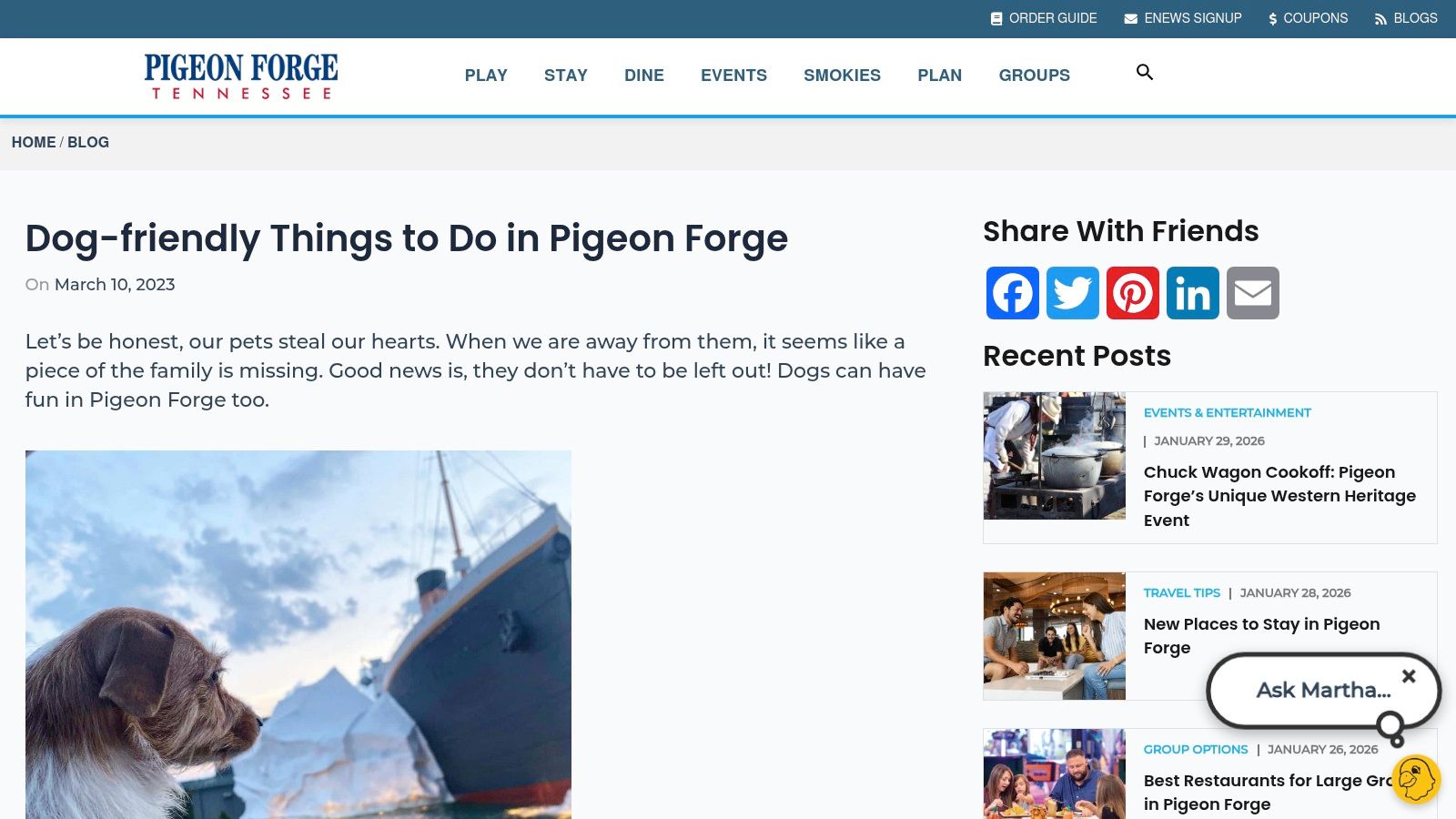 MyPigeonForge (Official Tourism) — Dog-Friendly Things To Do