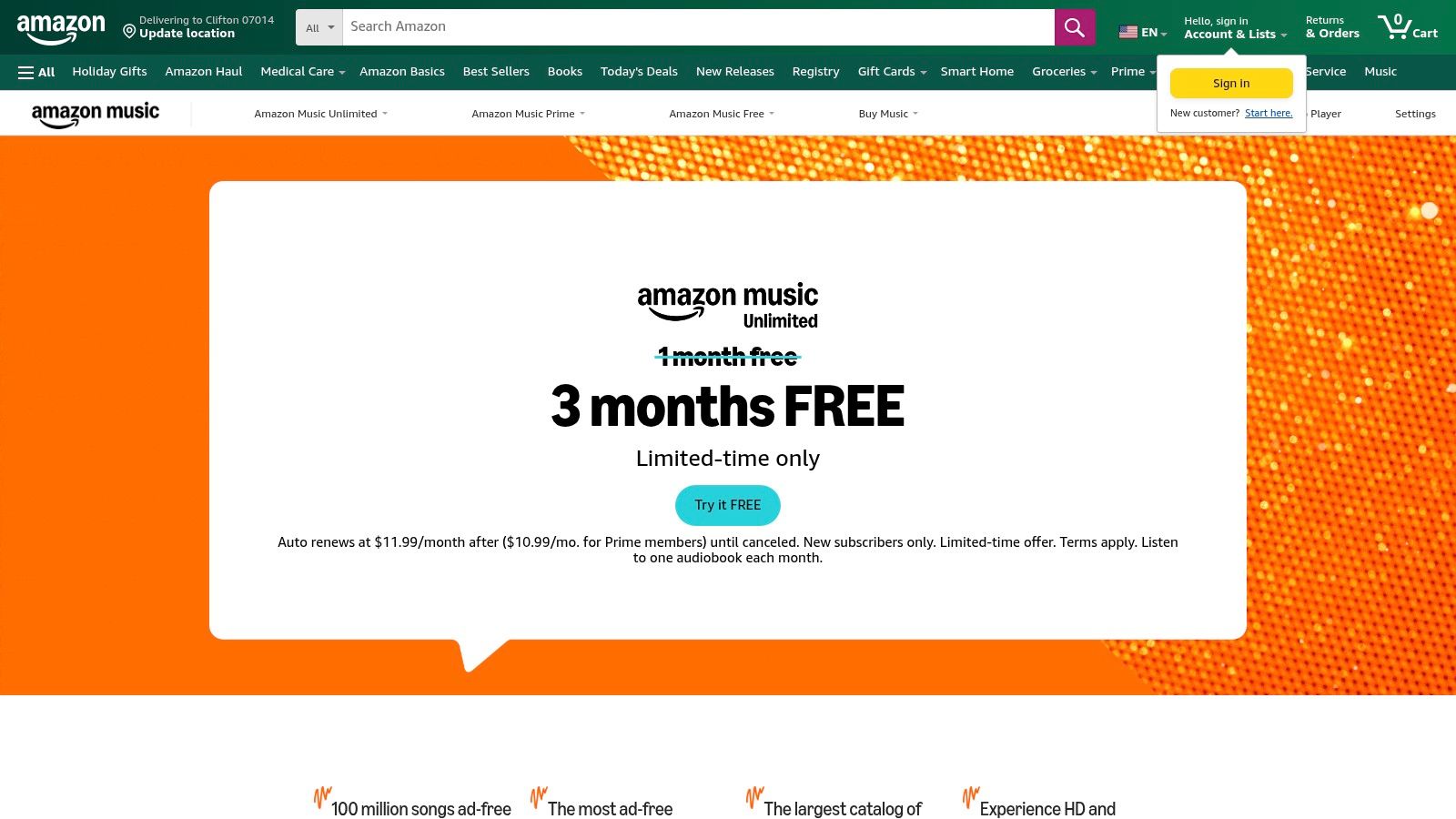 Amazon Digital Music (Amazon Music / Amazon.com/music)