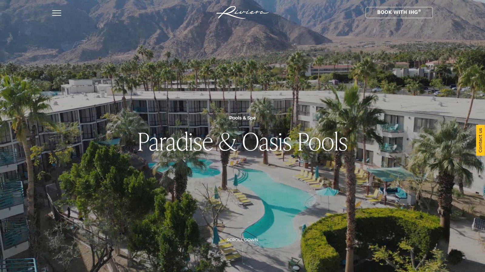 Riviera Palm Springs (official pool page)