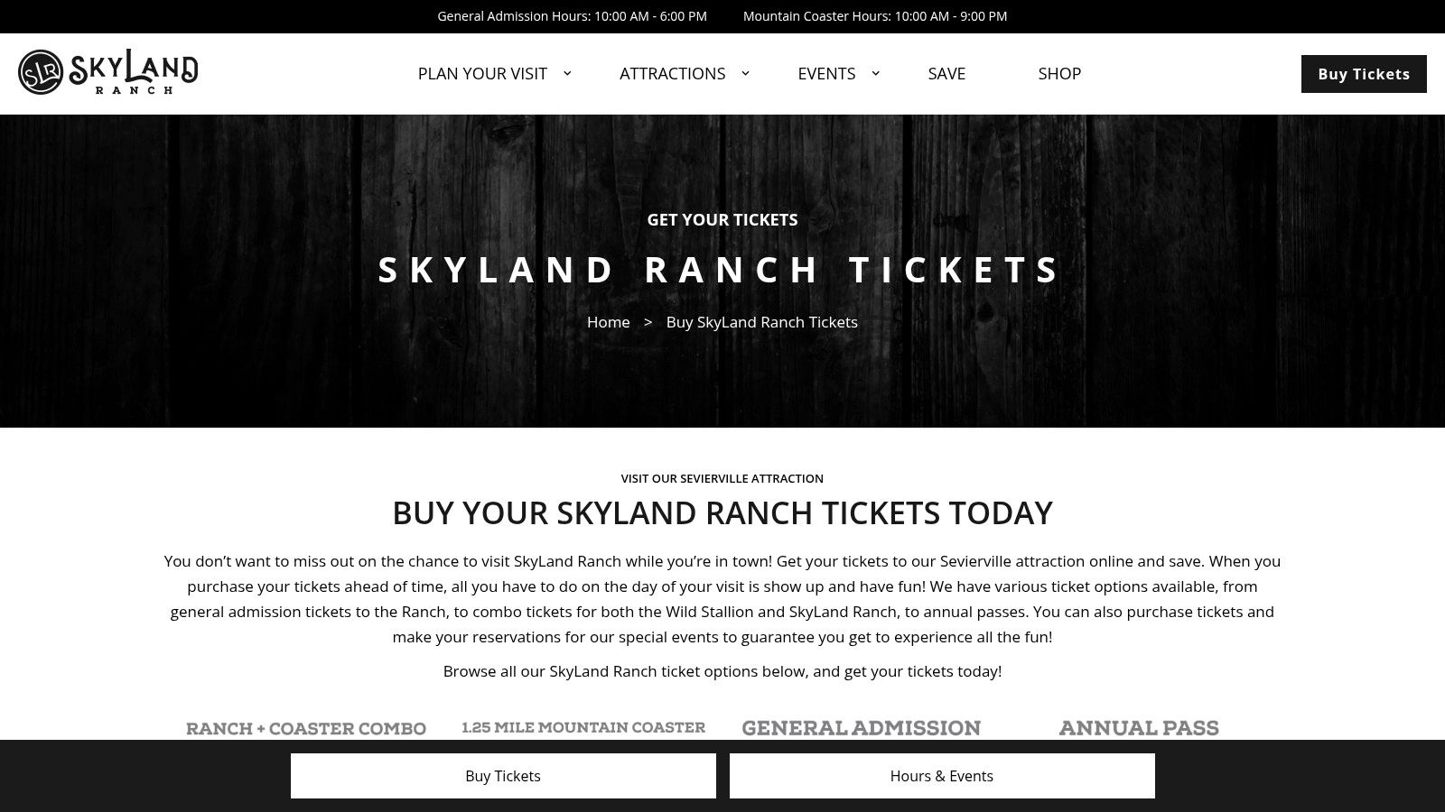 SkyLand Ranch (tickets to a leading Sevierville attraction)
