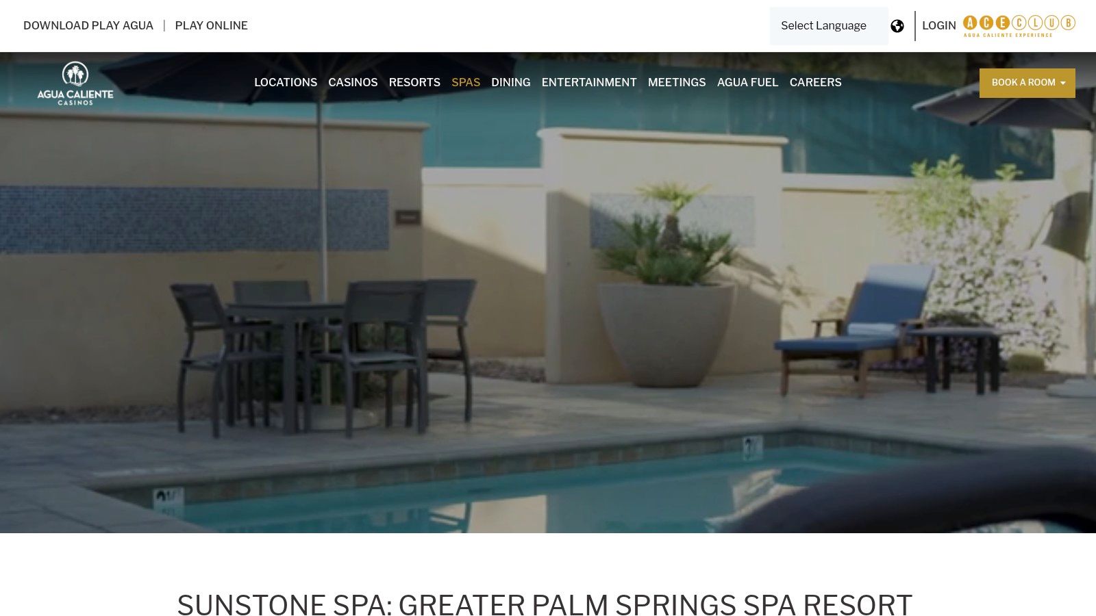 Sunstone Spa at Agua Caliente