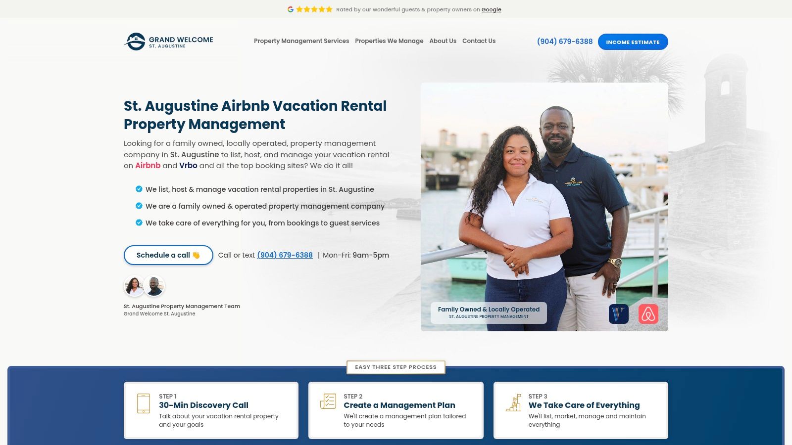 Grand Welcome — St. Augustine (local franchise site)