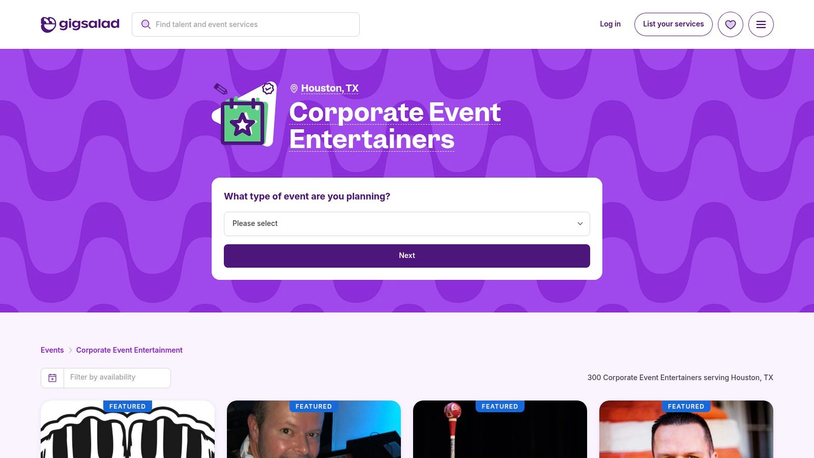 GigSalad (Houston Corporate Event Entertainment)