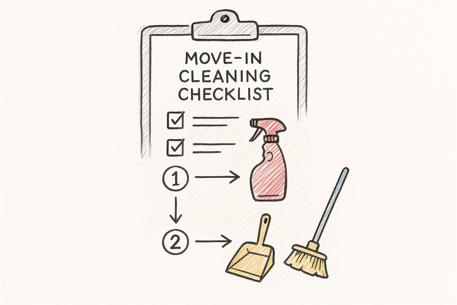 Infographic about move in cleaners