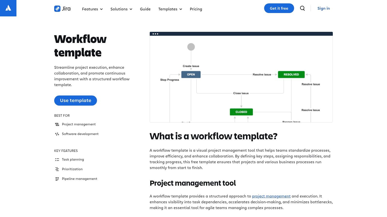 Atlassian Jira Workflow Templates and Guides