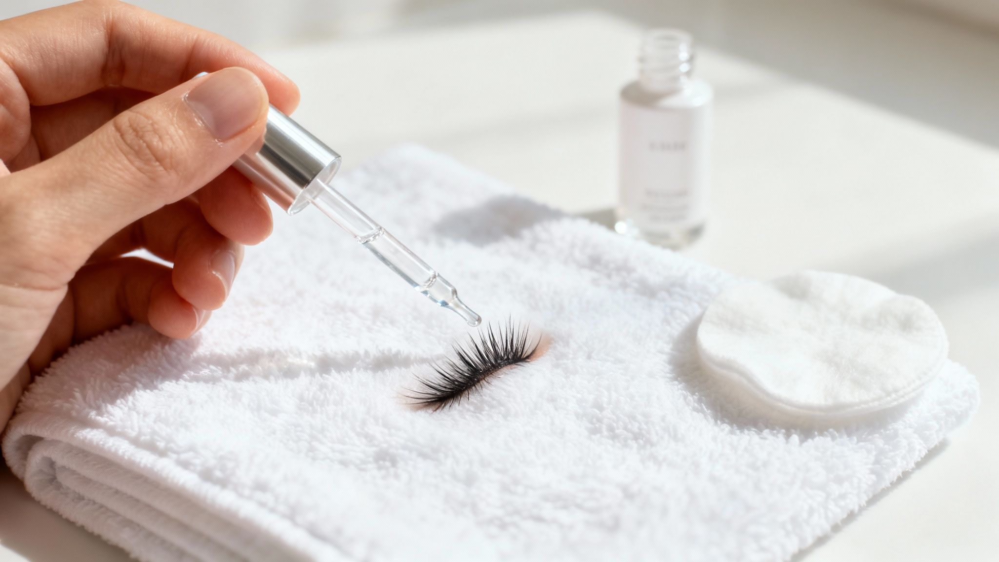 Lash Lift: Ο Απόλυτος Οδηγός για Τέλειο Βλέμμα Εφαρμογή ορού με σταγονόμετρο σε τεχνητές βλεφαρίδες για περιποίηση και ενυδάτωση στην Αθήνα