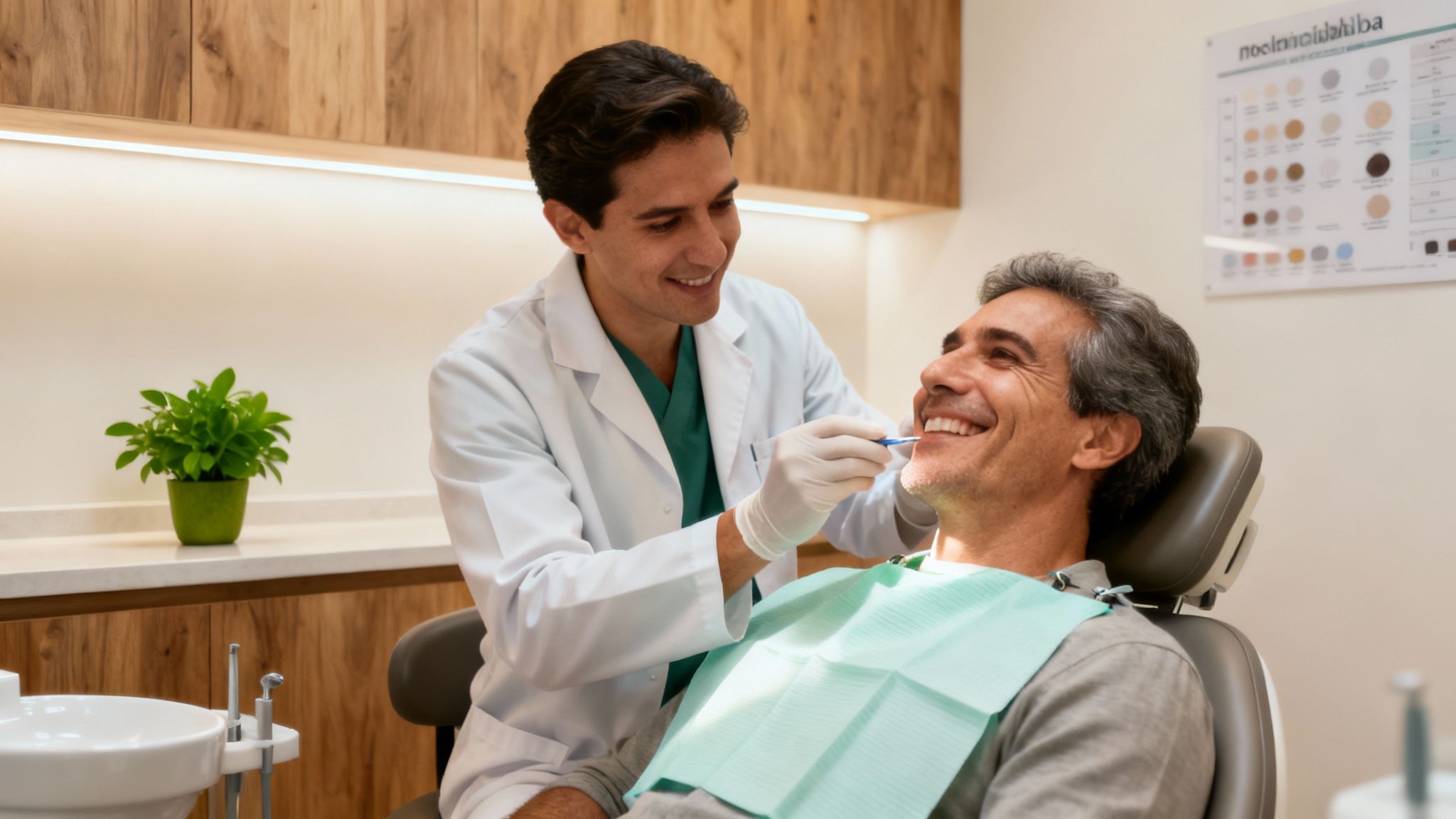 Smiling woman with healthy teeth in a natural, bright setting.