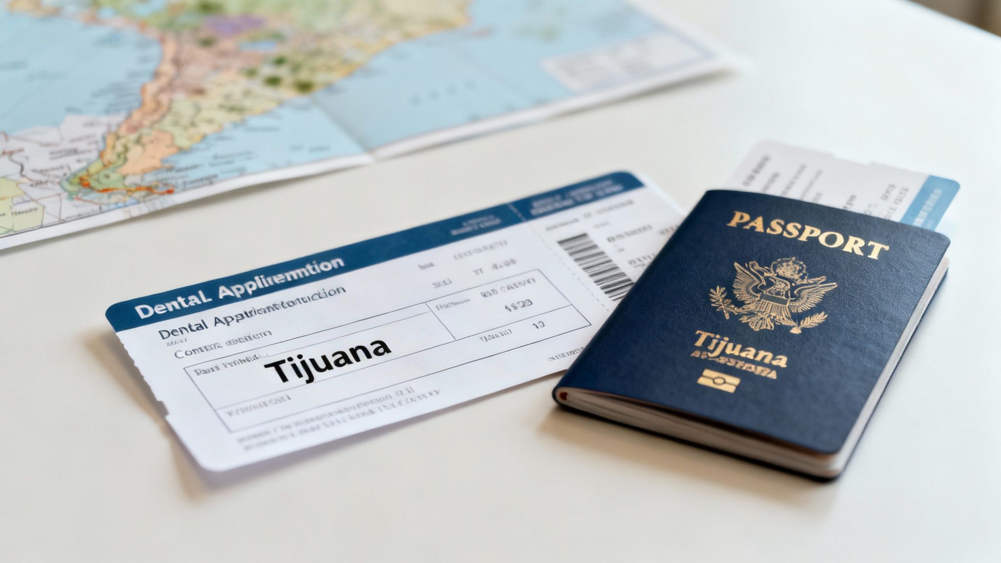 A scenic view of the Tijuana cityscape near the border.